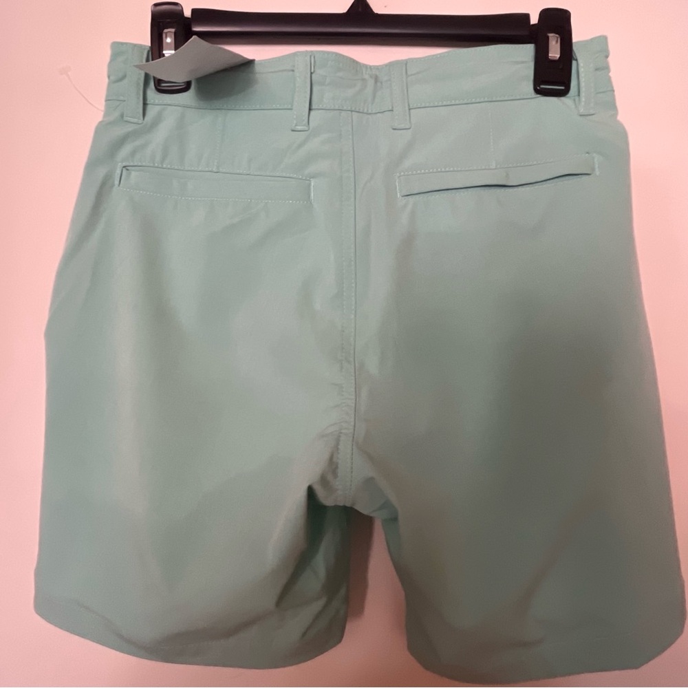 Free Planet  Mens Everyday Shorts Turquoise Flat  Front Shorts Size X Small NWT - Picture 2 of 15